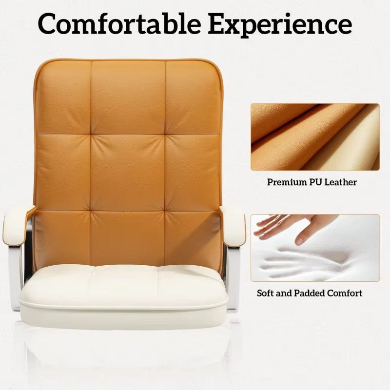 Deluxe Adjustable Leather Desk Chair