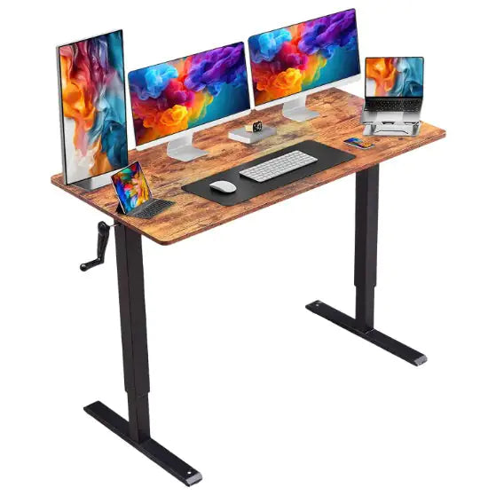 Hand-Adjust Office Desk