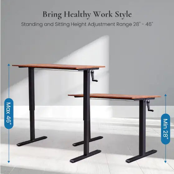 Hand-Adjust Office Desk