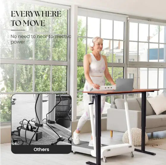 Hand-Adjust Office Desk